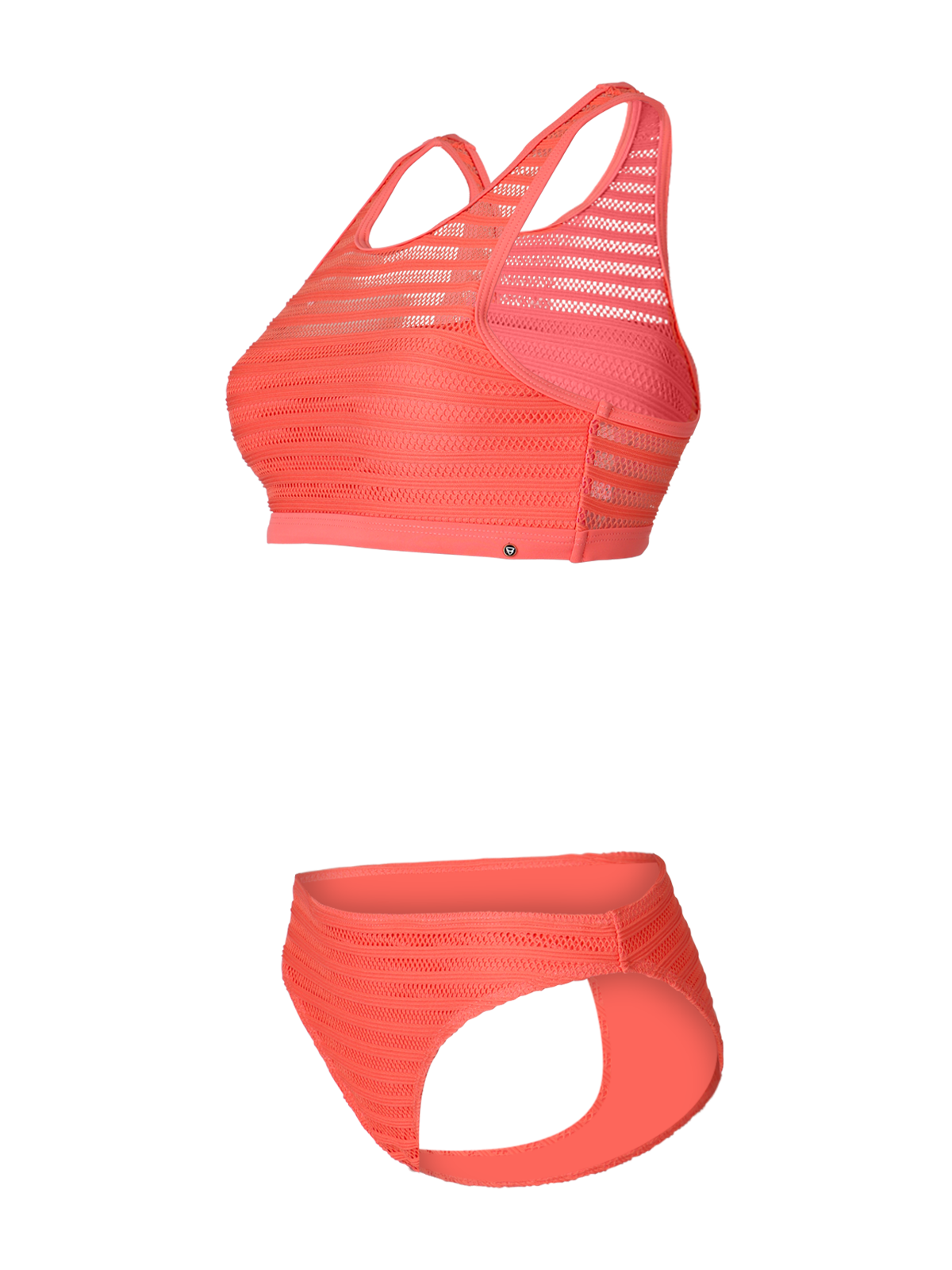 Elena-Mesh Dames Sport Bikini | Roze