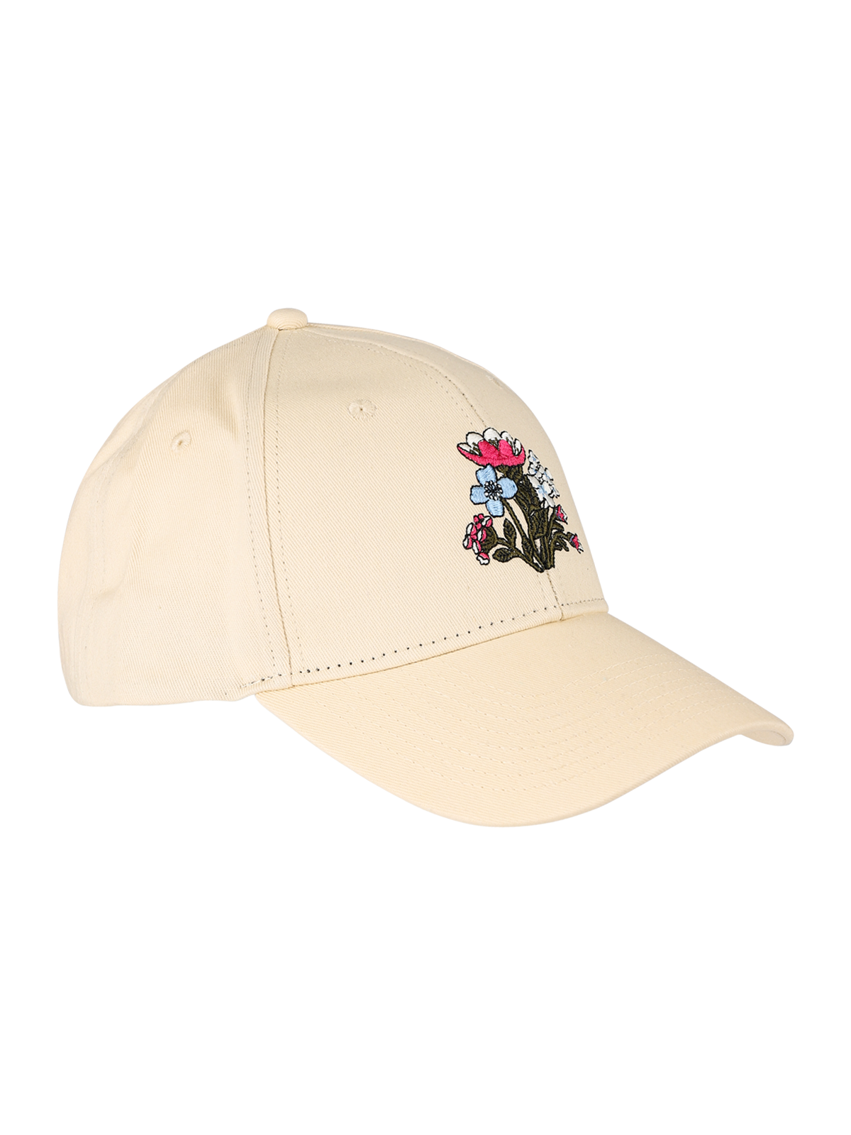 Chiara-Flower Women Cap | White