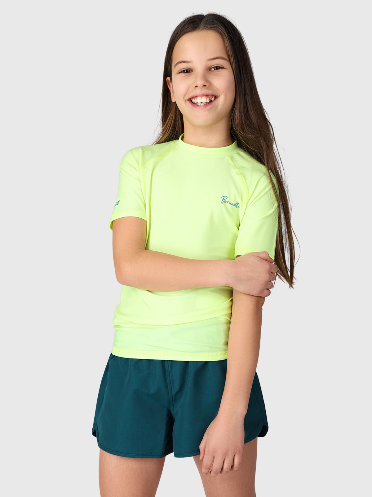 Lineas Girls Rashguard | Yellow