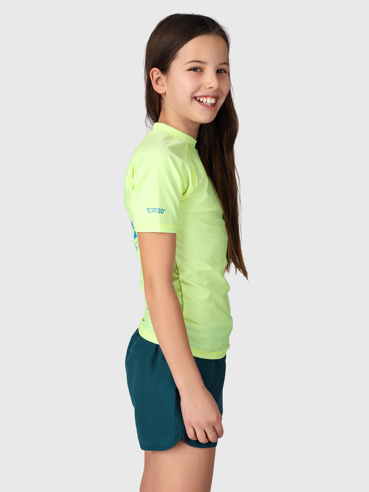 Lineas Girls Rashguard | Yellow