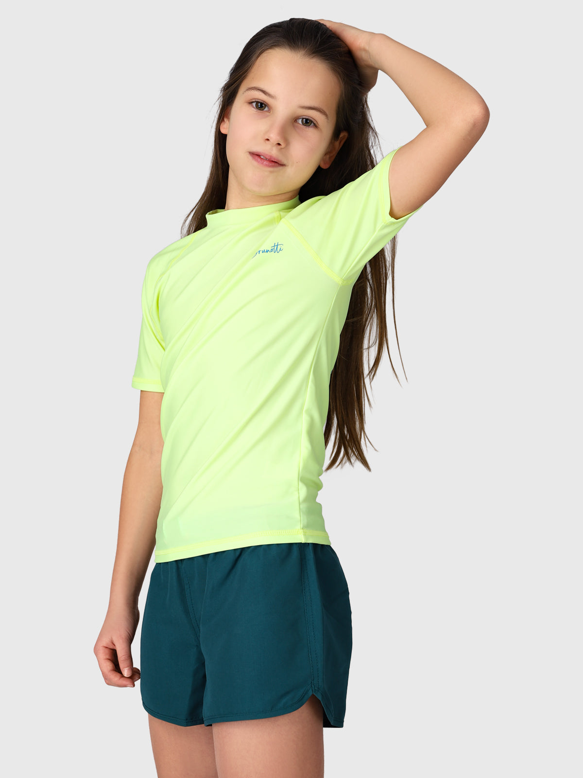 Lineas Girls Rashguard | Yellow