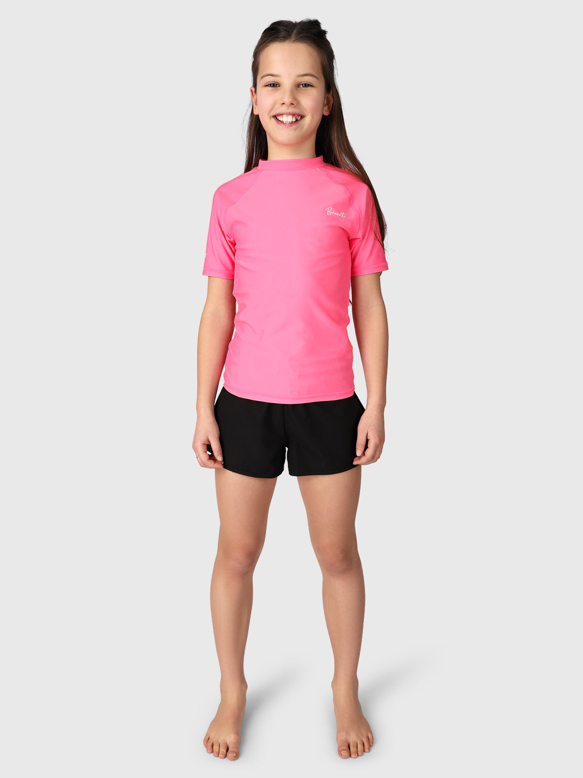 Lineas Girls Rashguard | Pink