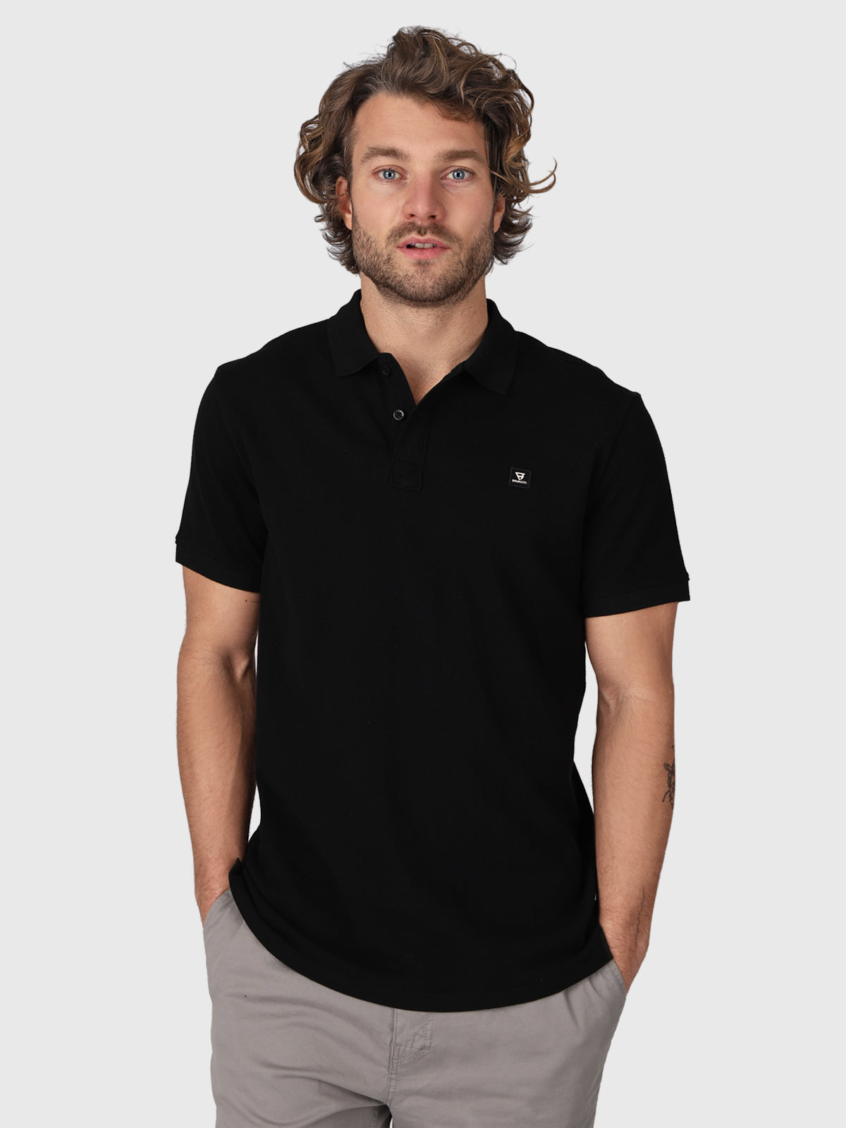 TavECO-N Herren Polo Shortsleeve | Schwarz