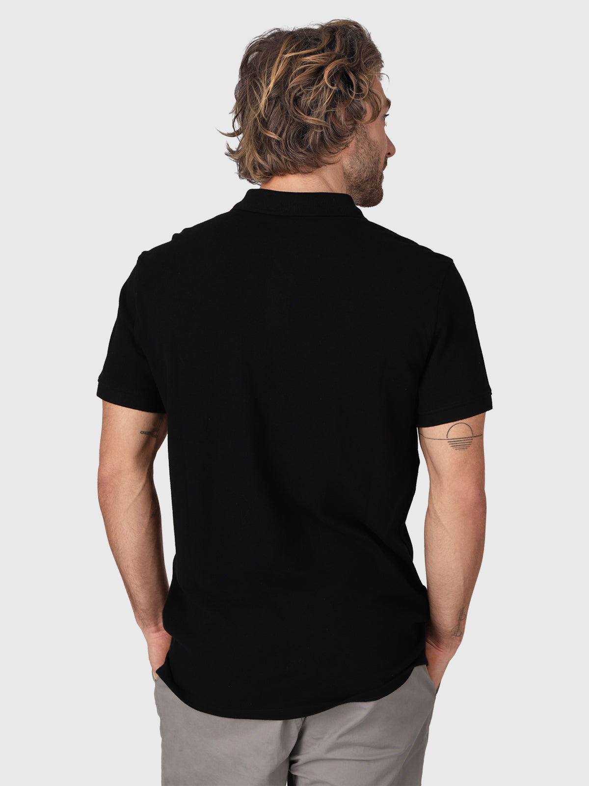 TavECO-N Men Polo Shortsleeve | Black