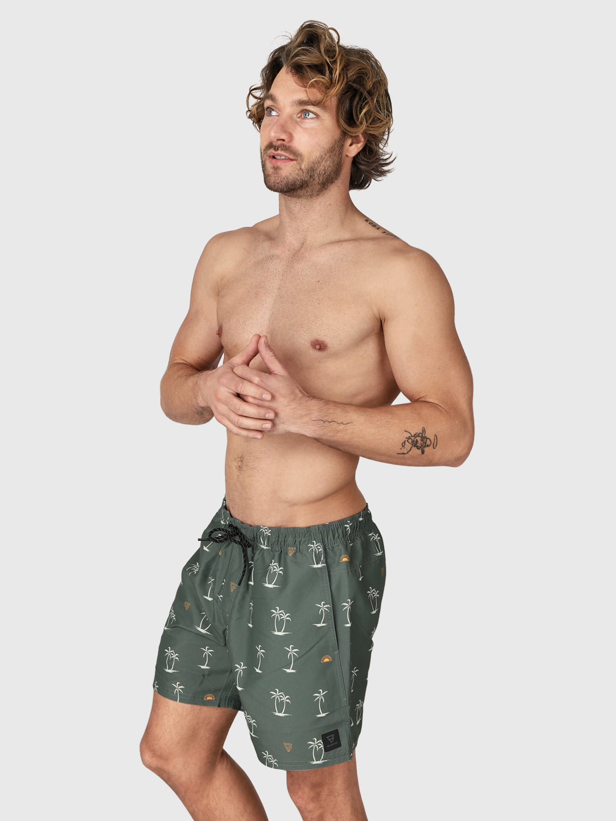 CrunECO-Mini-N Mens Swim Shorts | Green