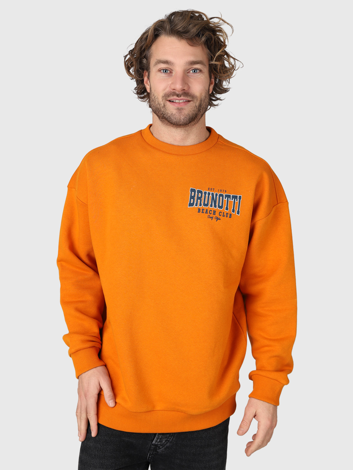 Sunir-R Men Sweater | Orange