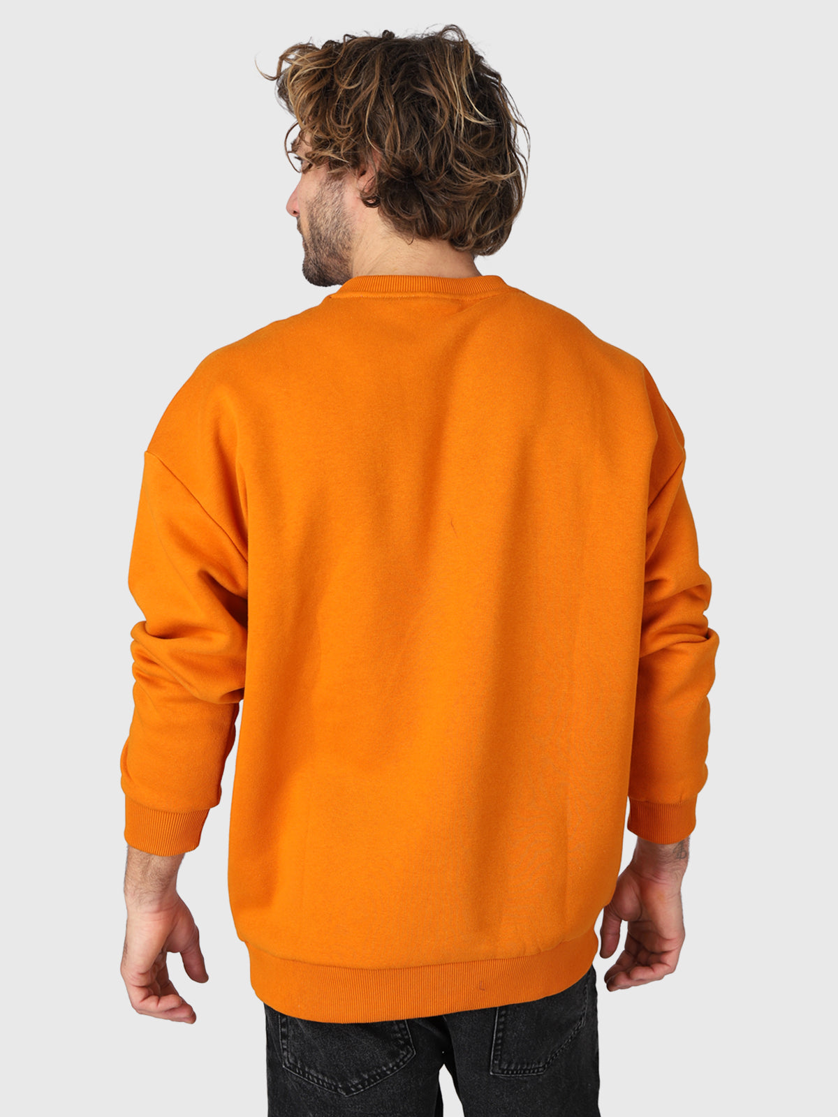 Sunir-R Herren Sweatshirt | Orange