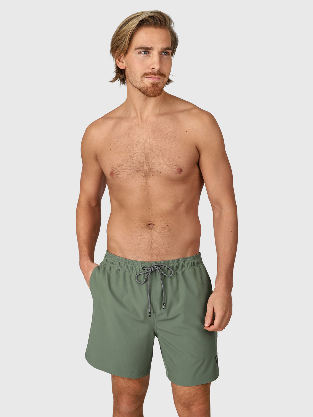 Calaro-R Men Swim Shorts | Vintage Green