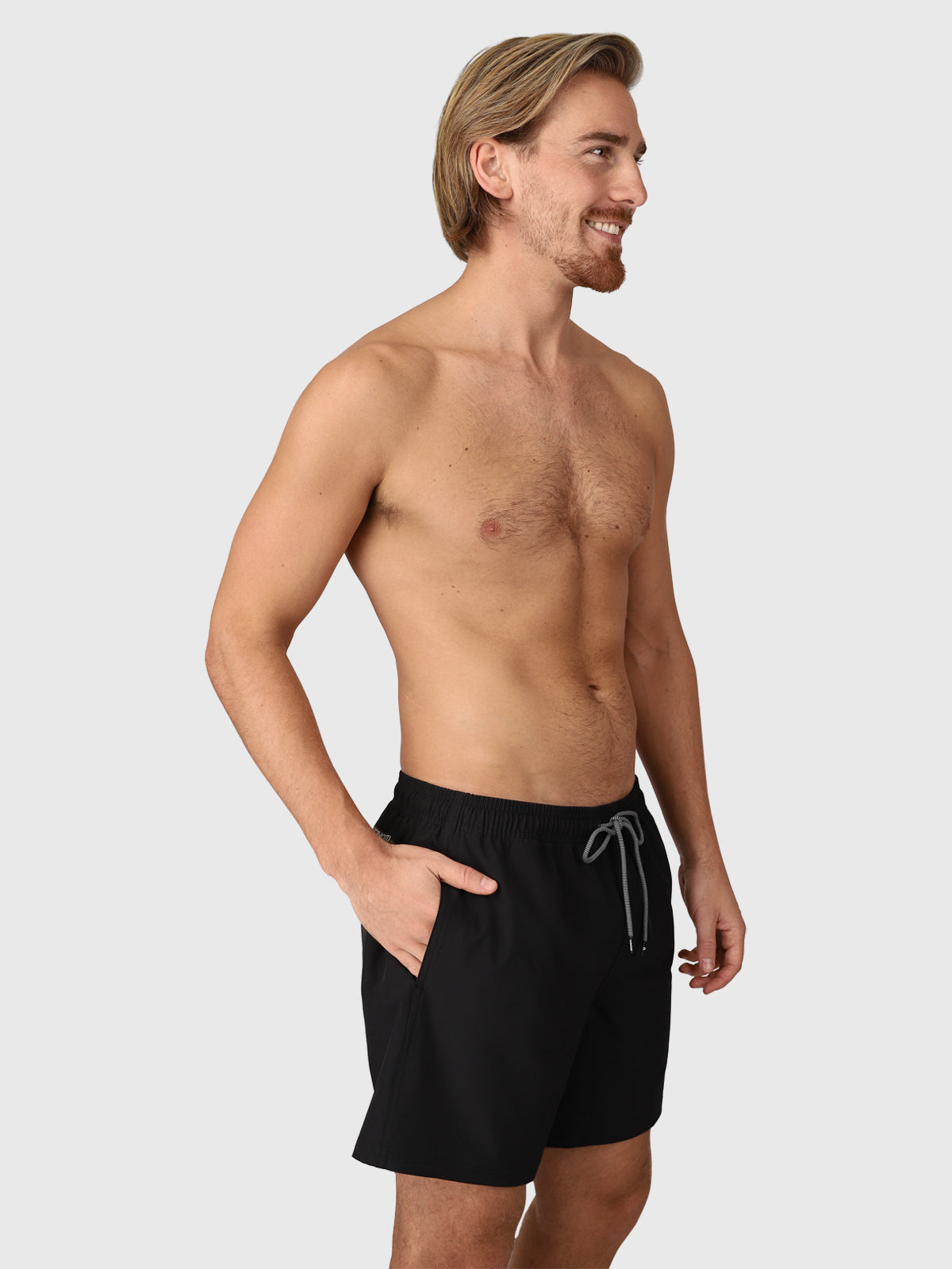 Calaro-R Men Swim Shorts | Black