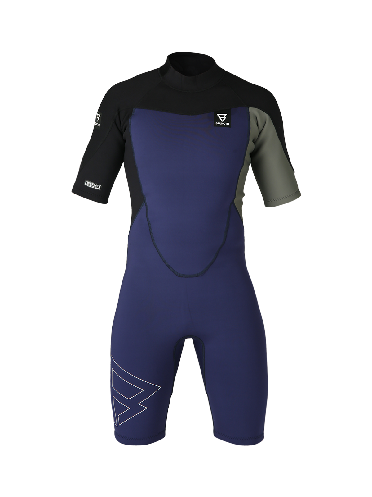 Defence Shorty 3/2mm Heren Wetsuit | Blauw