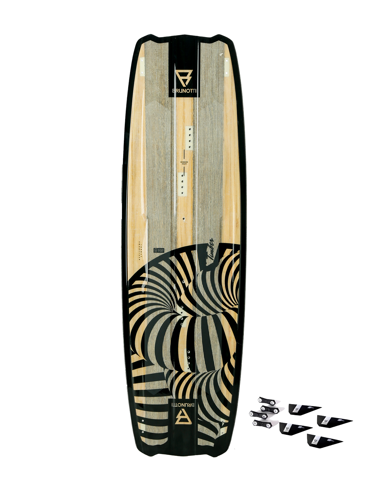 Dimension Timber+G10Fins Uni Kiteboard