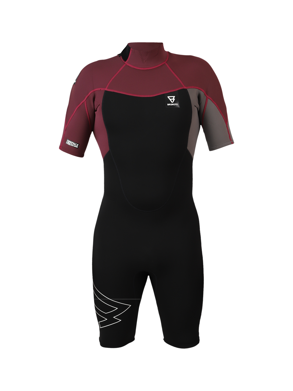 Defence Shorty 3/2mm Heren Wetsuit | Rood
