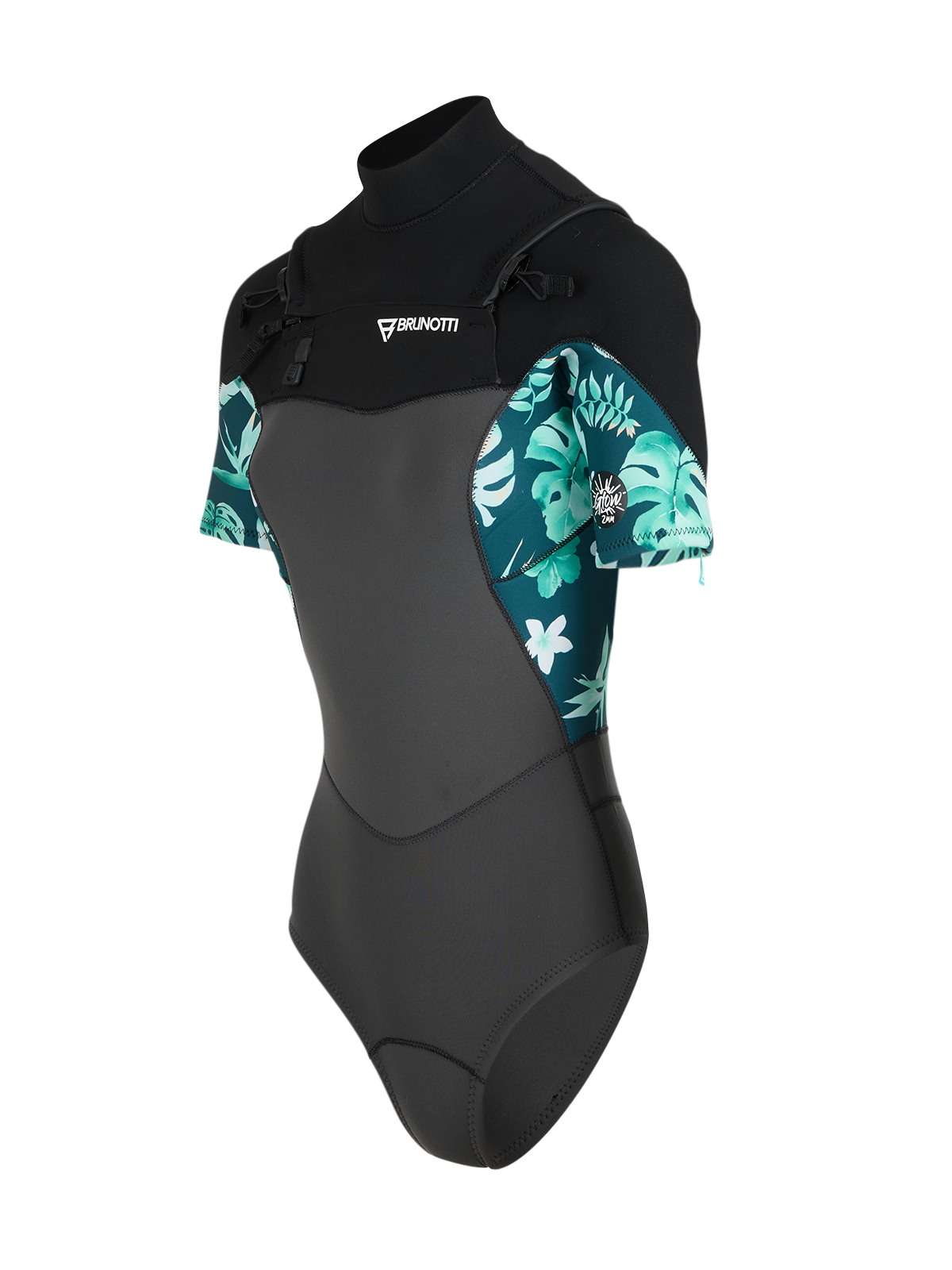 Glow Shorty-2mm Damen Wetsuit | Schwarz