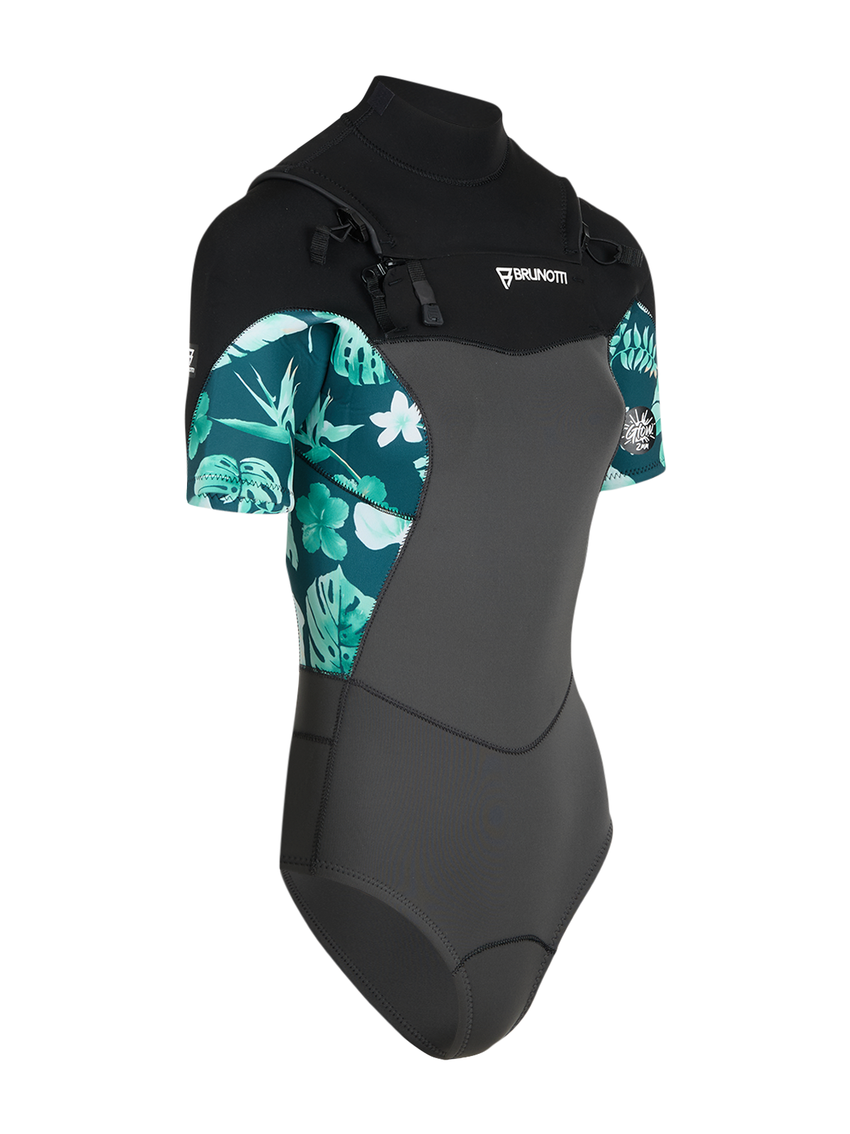 Glow Shorty-2mm Damen Wetsuit | Schwarz