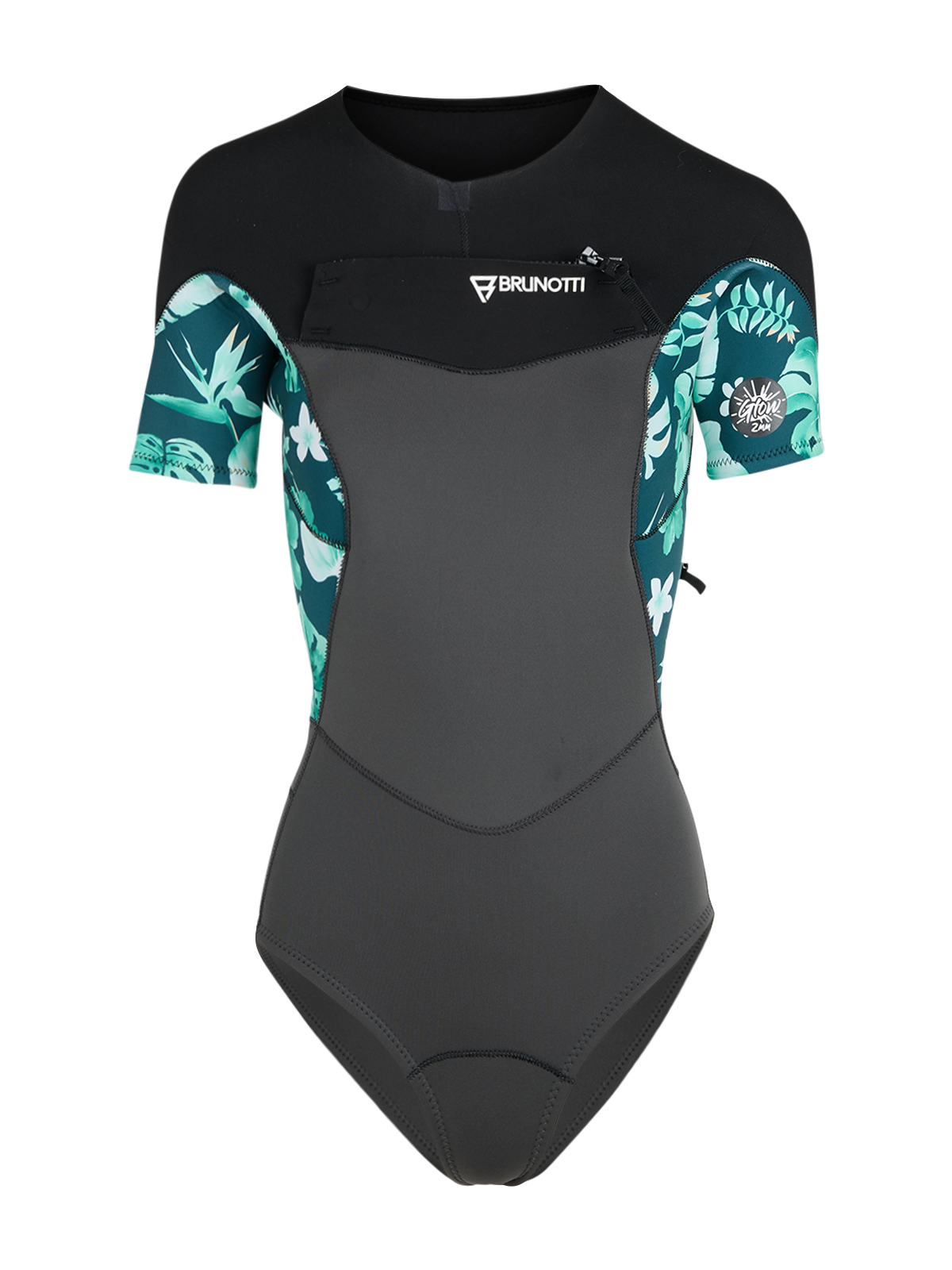 Glow Shorty-2mm Damen Wetsuit | Schwarz