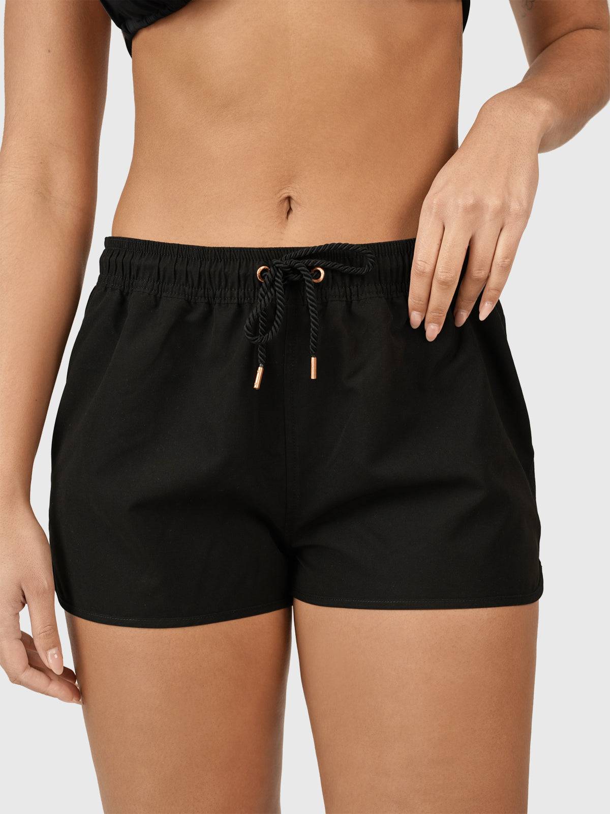 Greeny-N Women Swim Shorts | Black