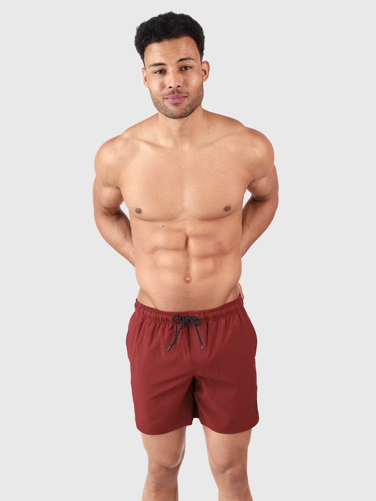 Bru-conic Herren Badeshorts | Rot