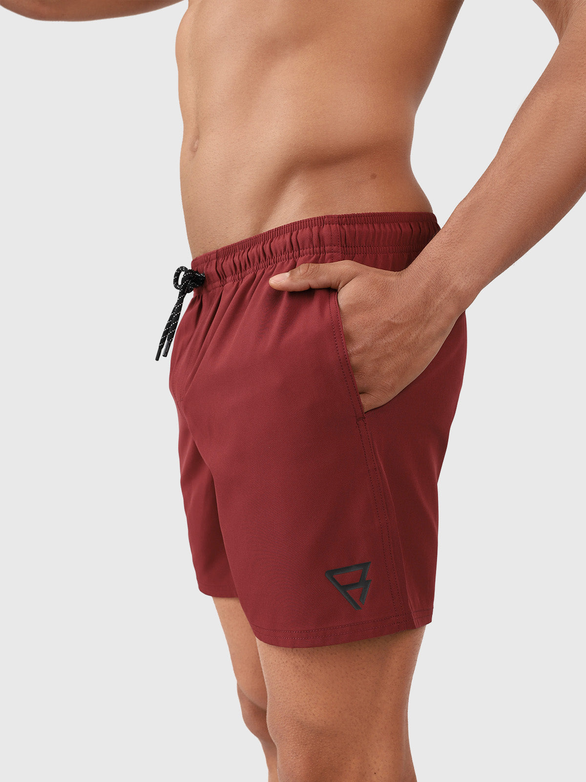 Bru-conic Herren Badeshorts | Rot