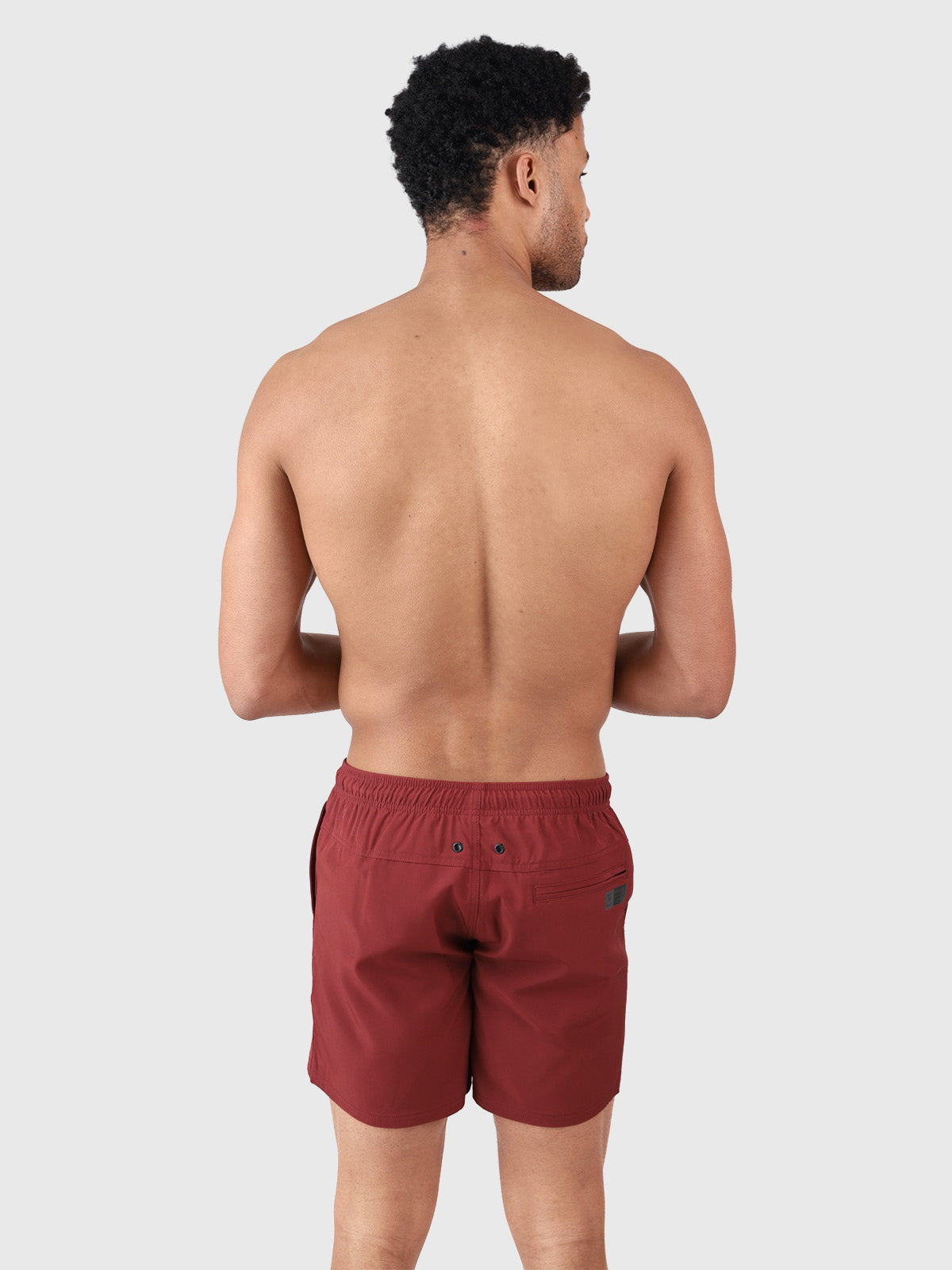 Bru-conic Herren Badeshorts | Rot
