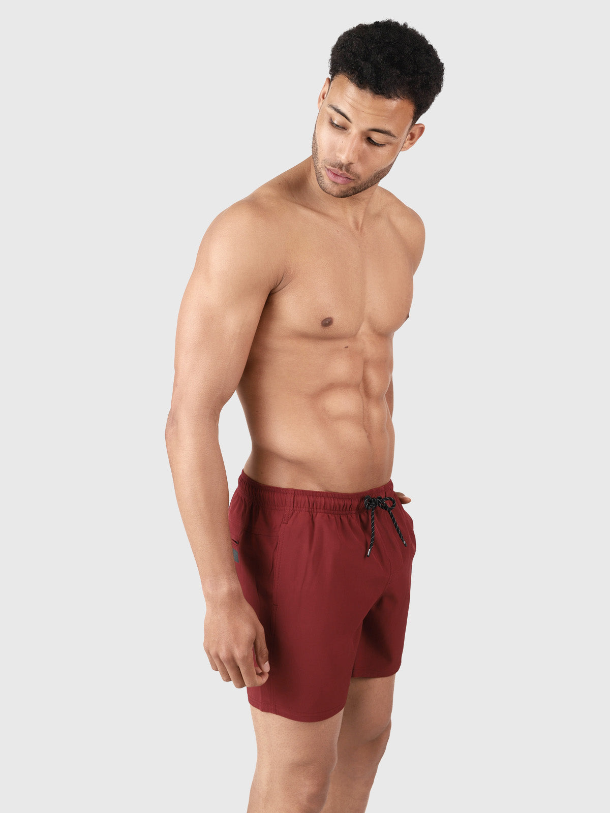 Bru-conic Herren Badeshorts | Rot