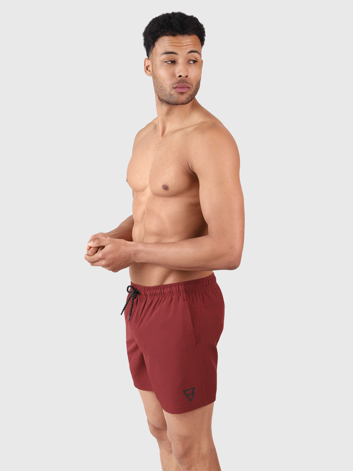 Bru-conic Men Swim Shorts | Red