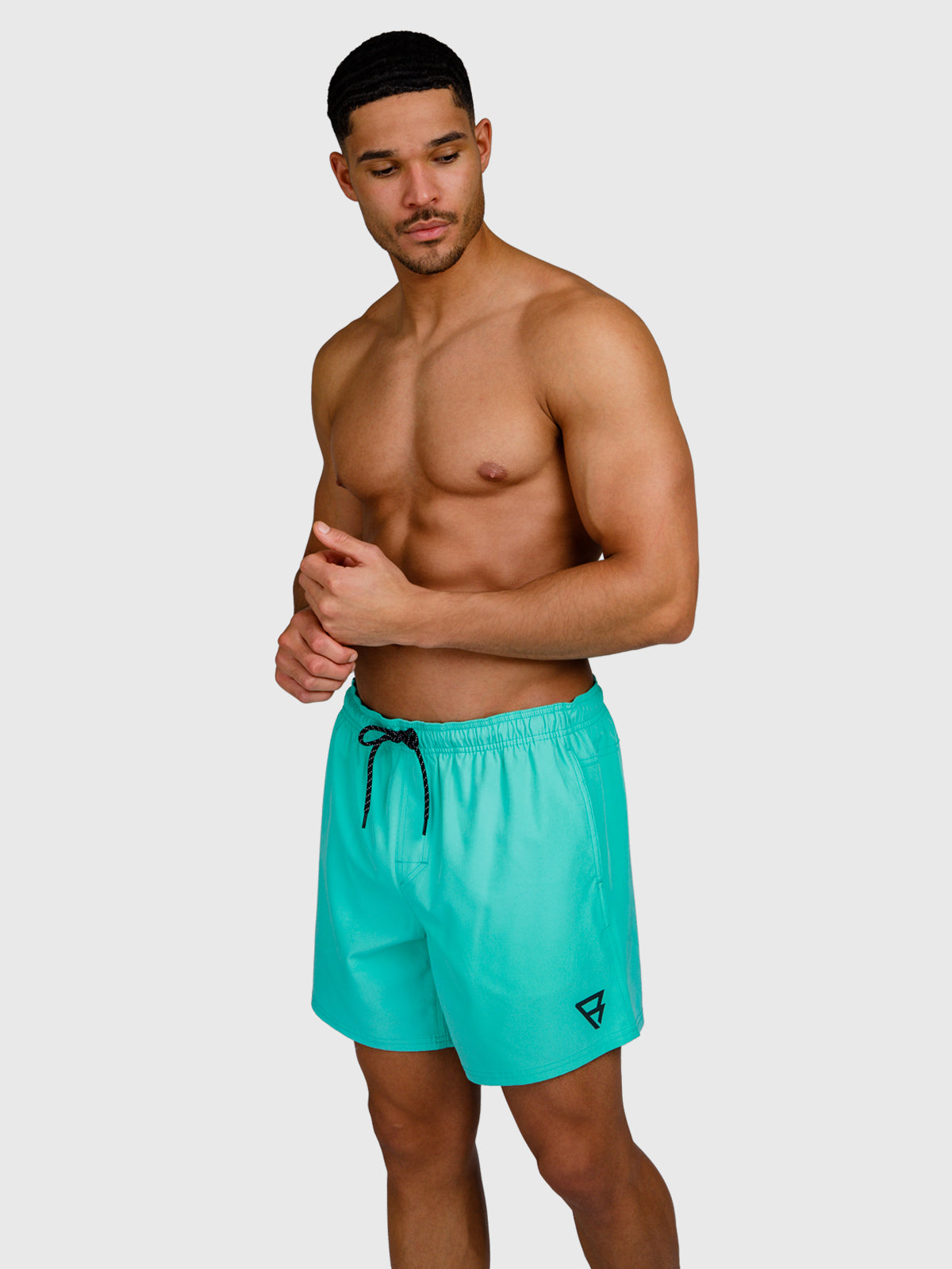 Bru-conic Men Swim Shorts | Carribean Green