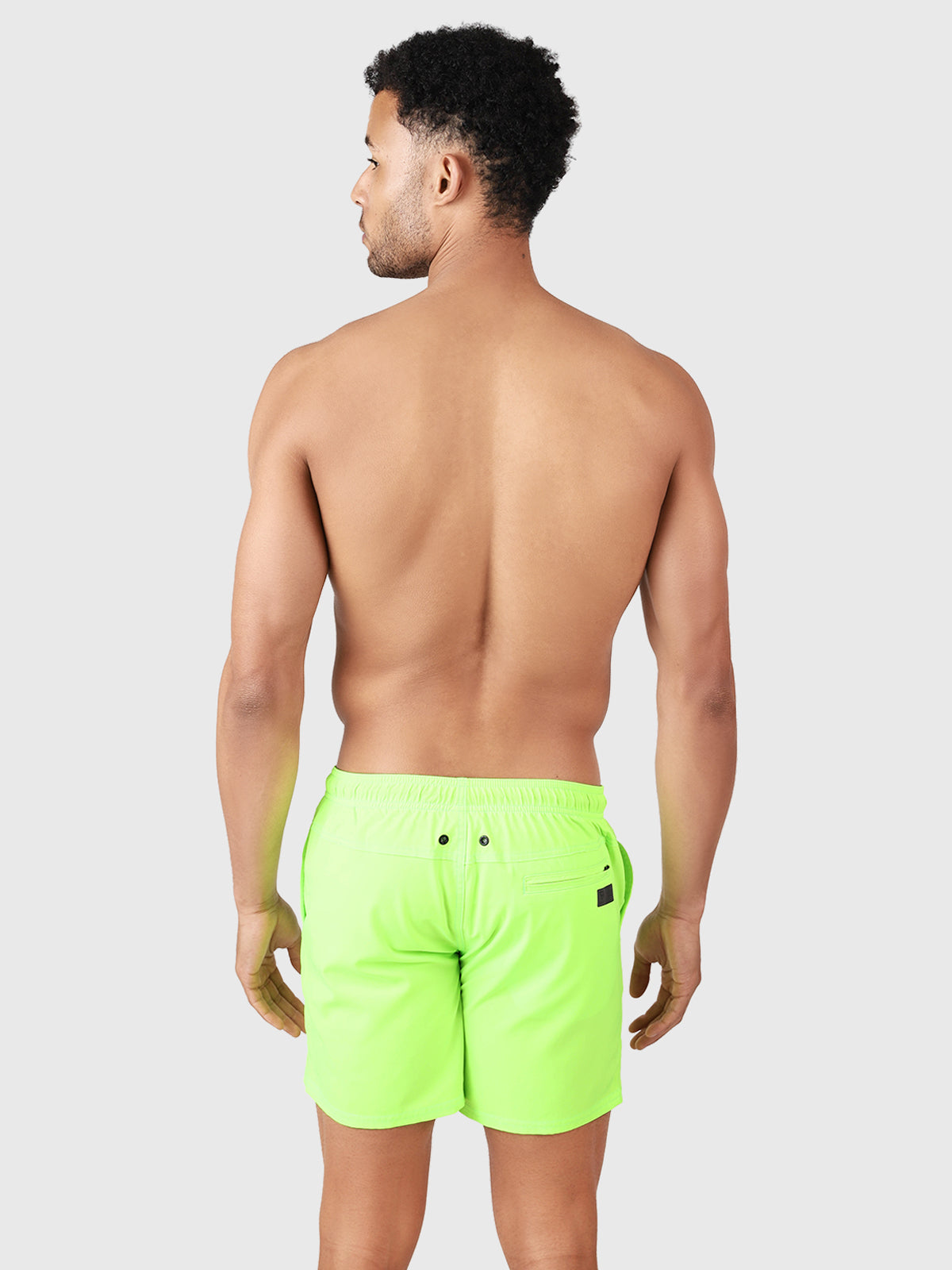 Bru-conic Men Swim Shorts | Neon Green