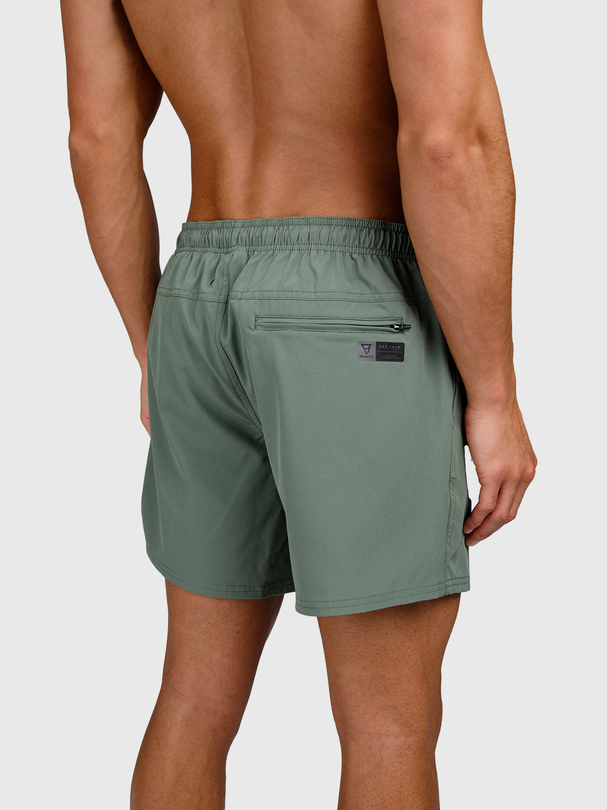 Bru-conic Men Swim Shorts | Vintage Green