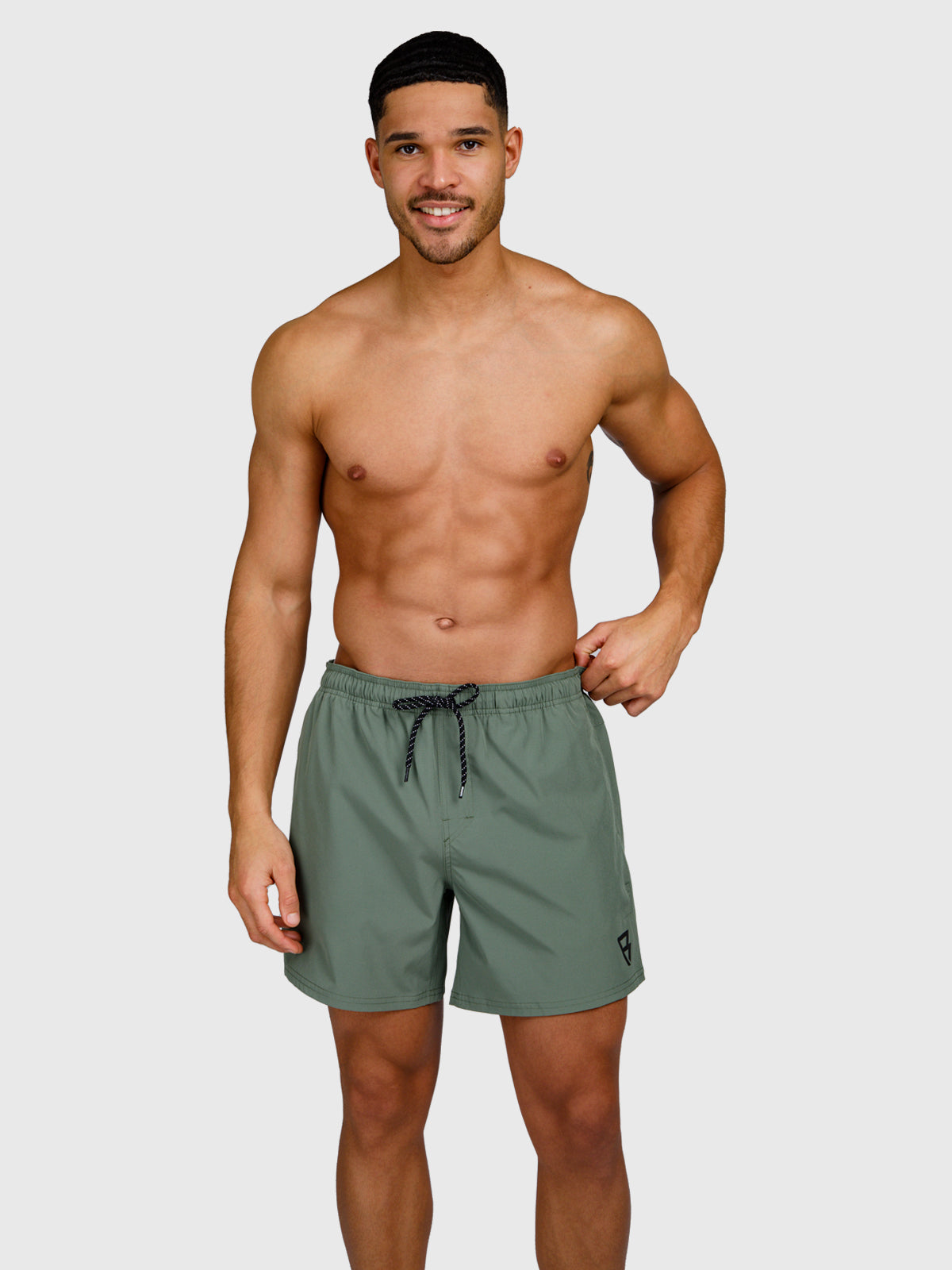 Bru-conic Men Swim Shorts | Vintage Green
