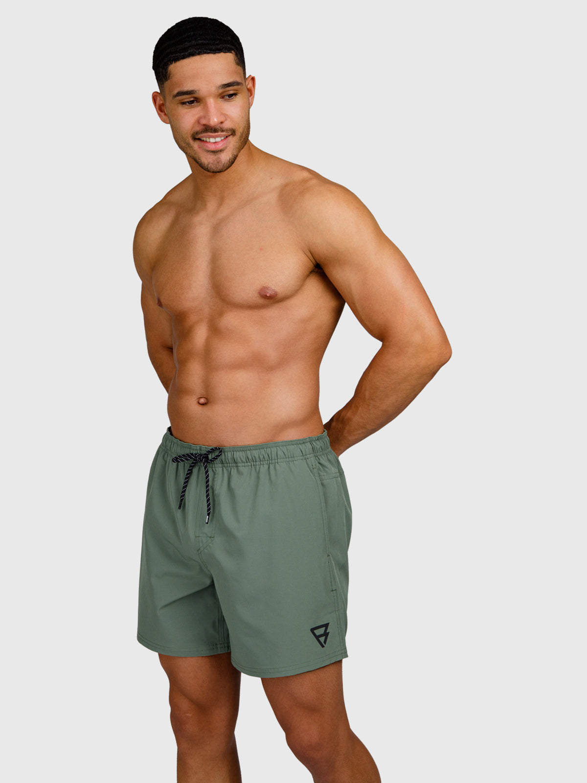 Bru-conic Men Swim Shorts | Vintage Green