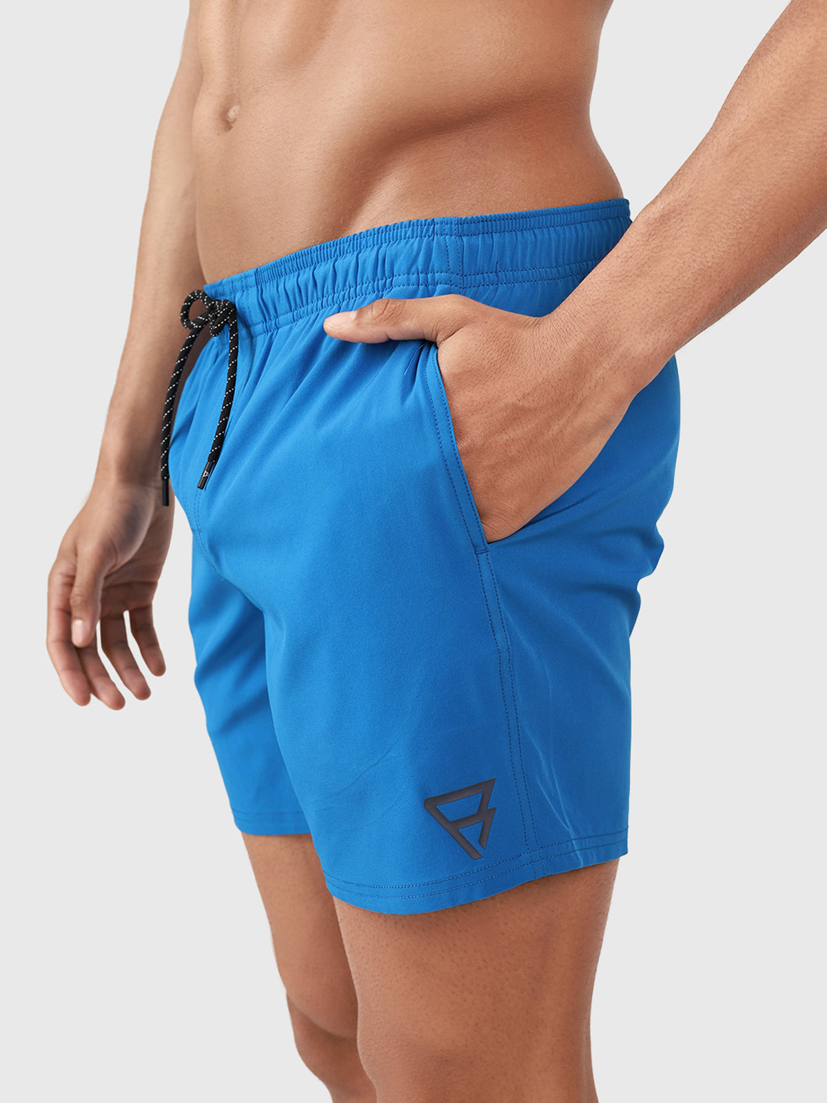 Bru-conic Men Swim Shorts | Neon Blue