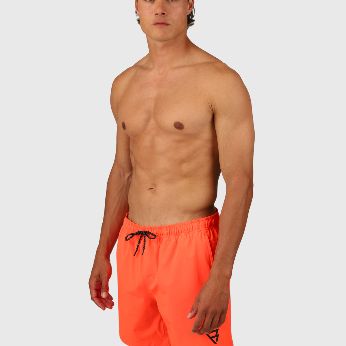 Maillot De Bain Homme Bermuda De Bain Homme Fluo - Shorty De Mer, Boxer De Natation - Orange Fluorescent 100% Polyester