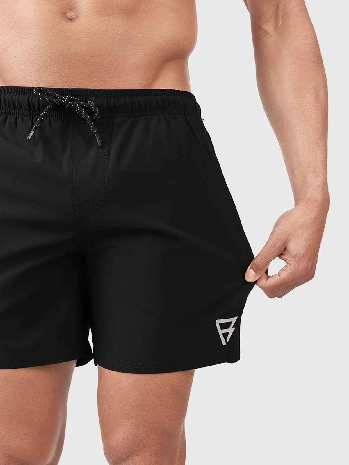 Bru-conic Herren Badeshorts | Schwarz