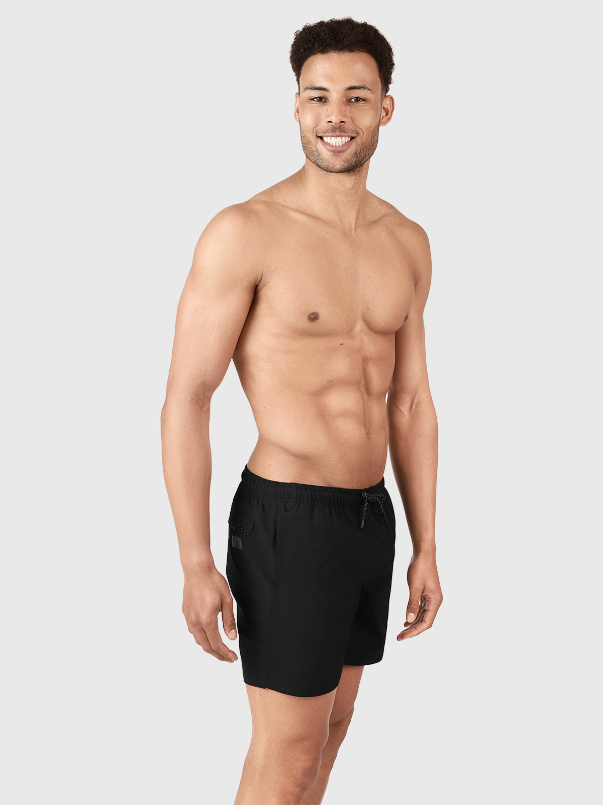 Bru-conic Herren Badeshorts | Schwarz