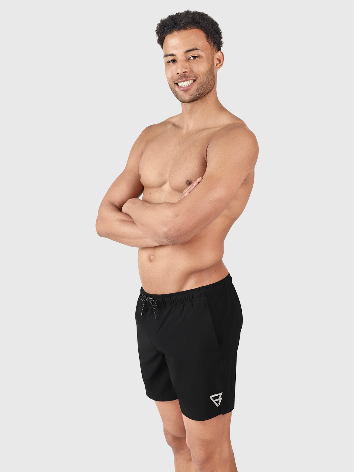 Bru-conic Herren Badeshorts | Schwarz