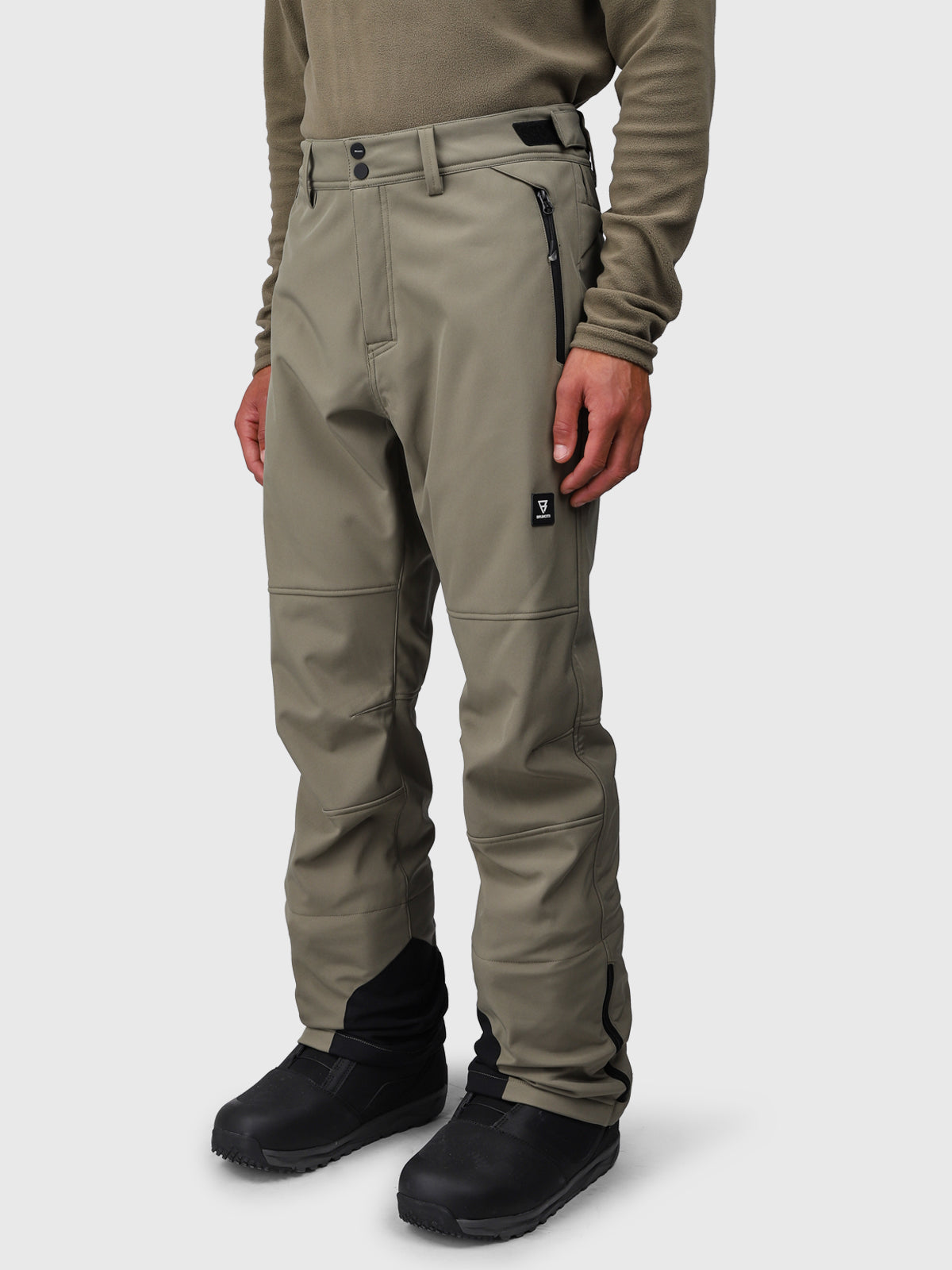 Huygens Men Softshell Pants | Dusky Green