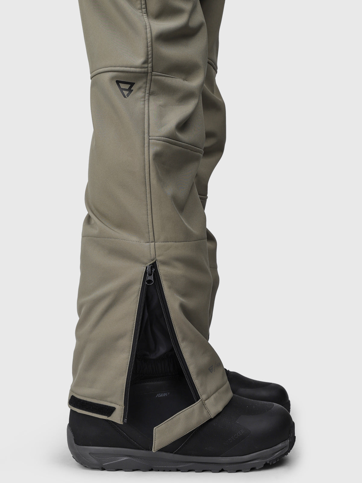Huygens Men Softshell Pants | Dusky Green