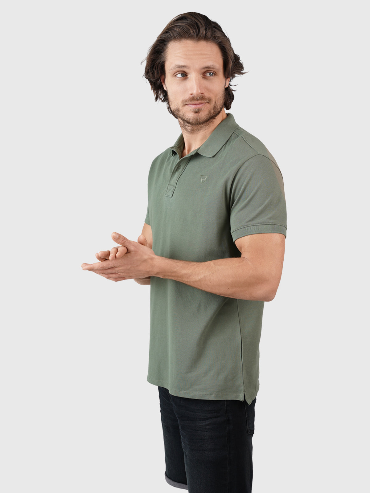 Frunot-II Men Polo | Vintage Green