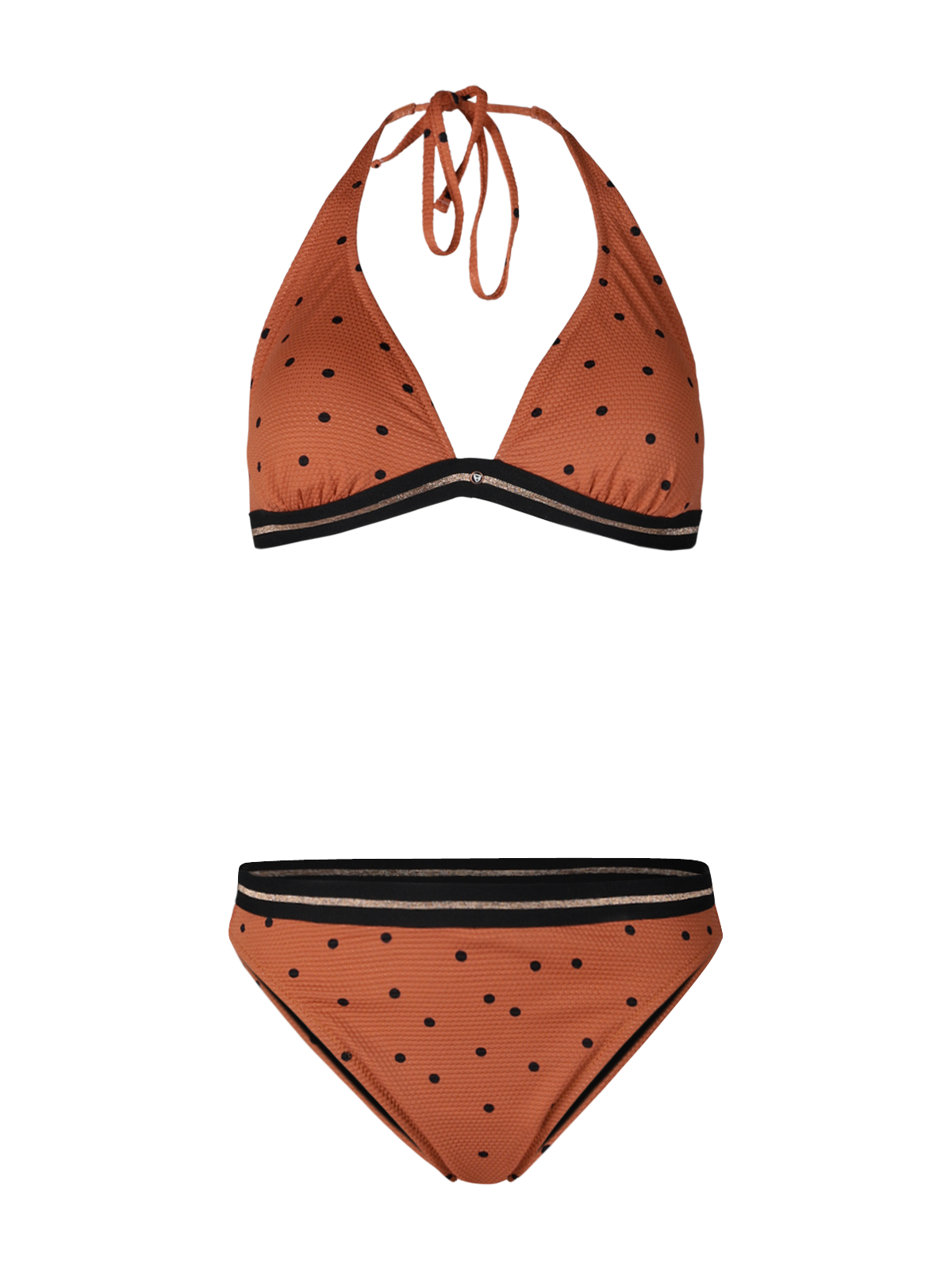 XiuDot Dames Halter Bikini Bruin