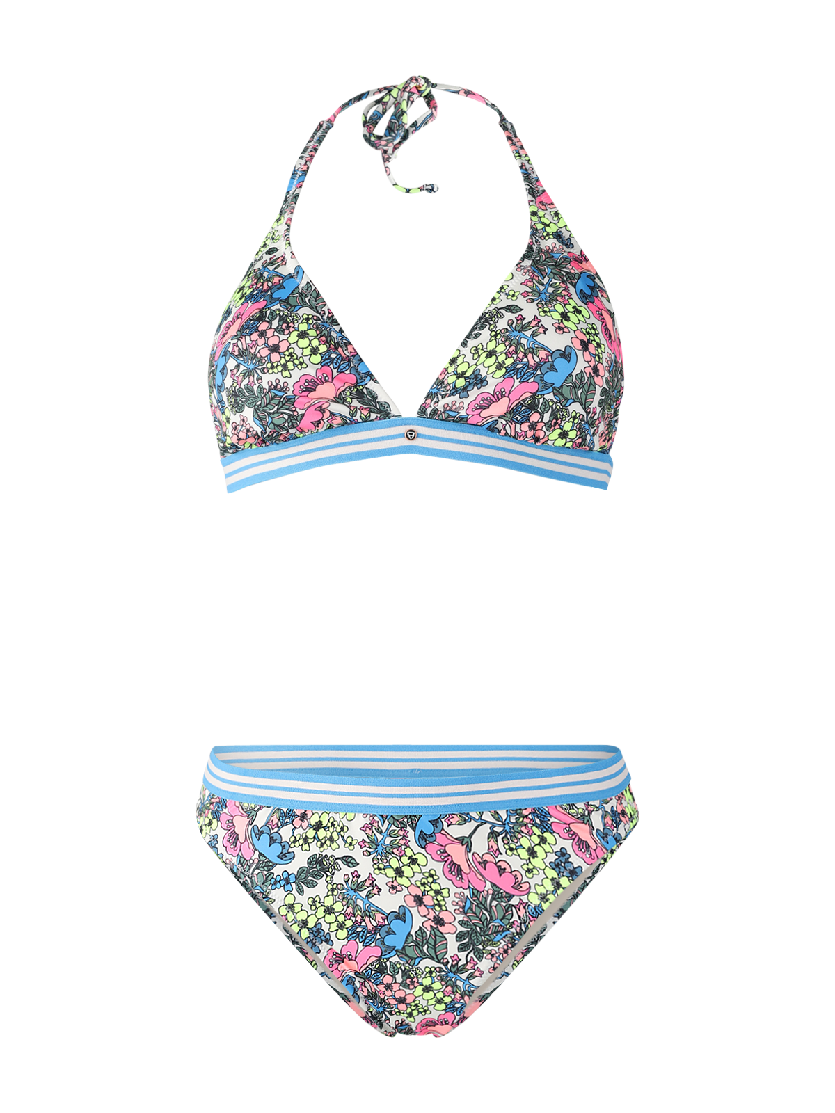 Xiu-Vintage Damen Bralette Bikini | Weiß