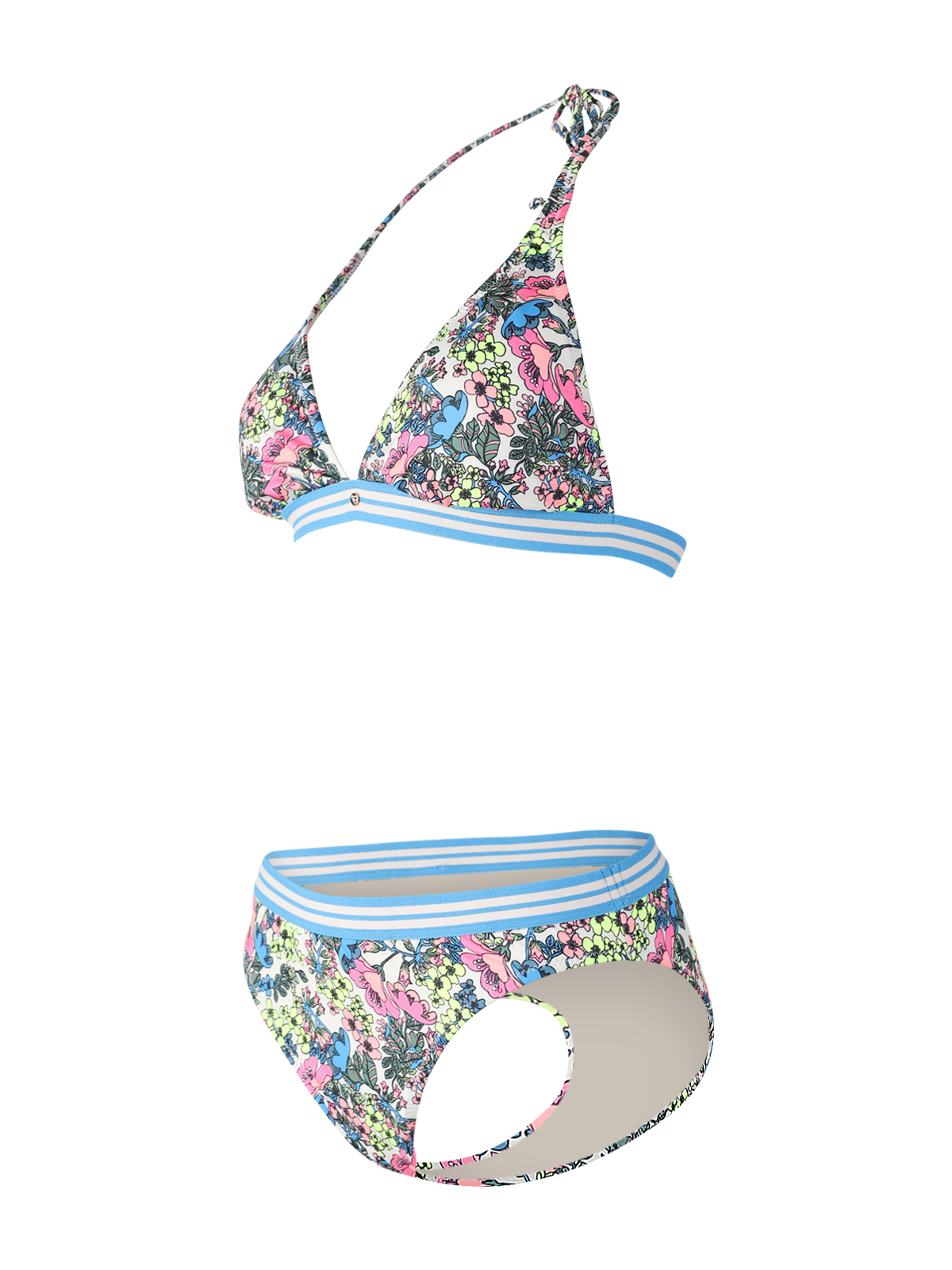 Xiu-Vintage Damen Bralette Bikini | Weiß