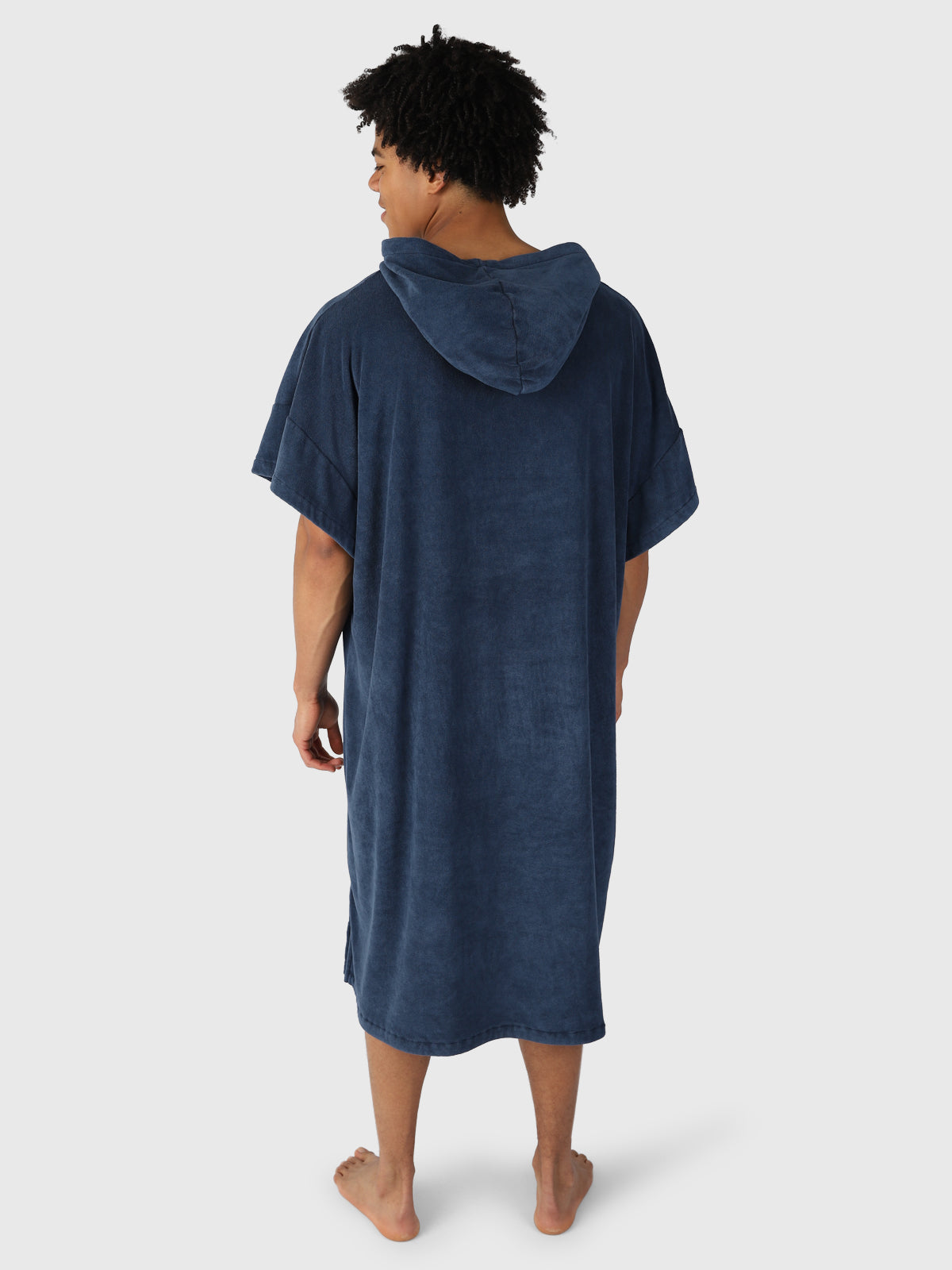 Poncho-Solid Poncho | Donkerblauw