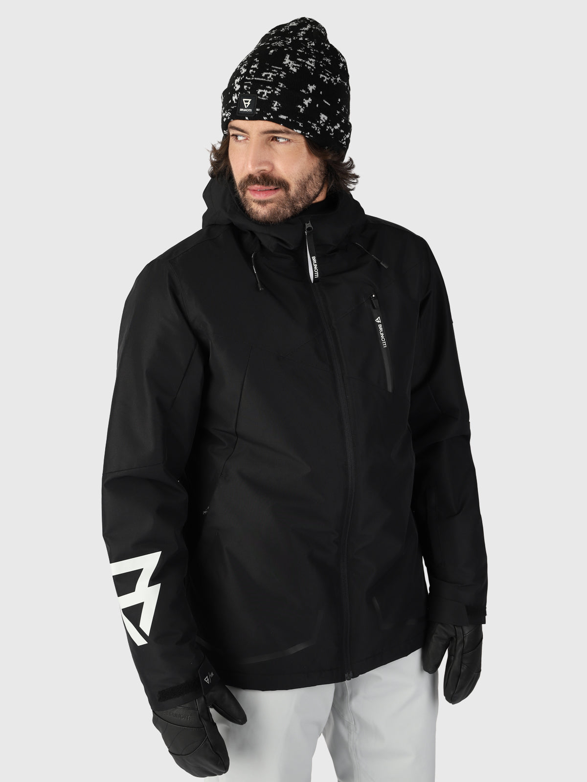 Tunder Men Snow Jacket | Black