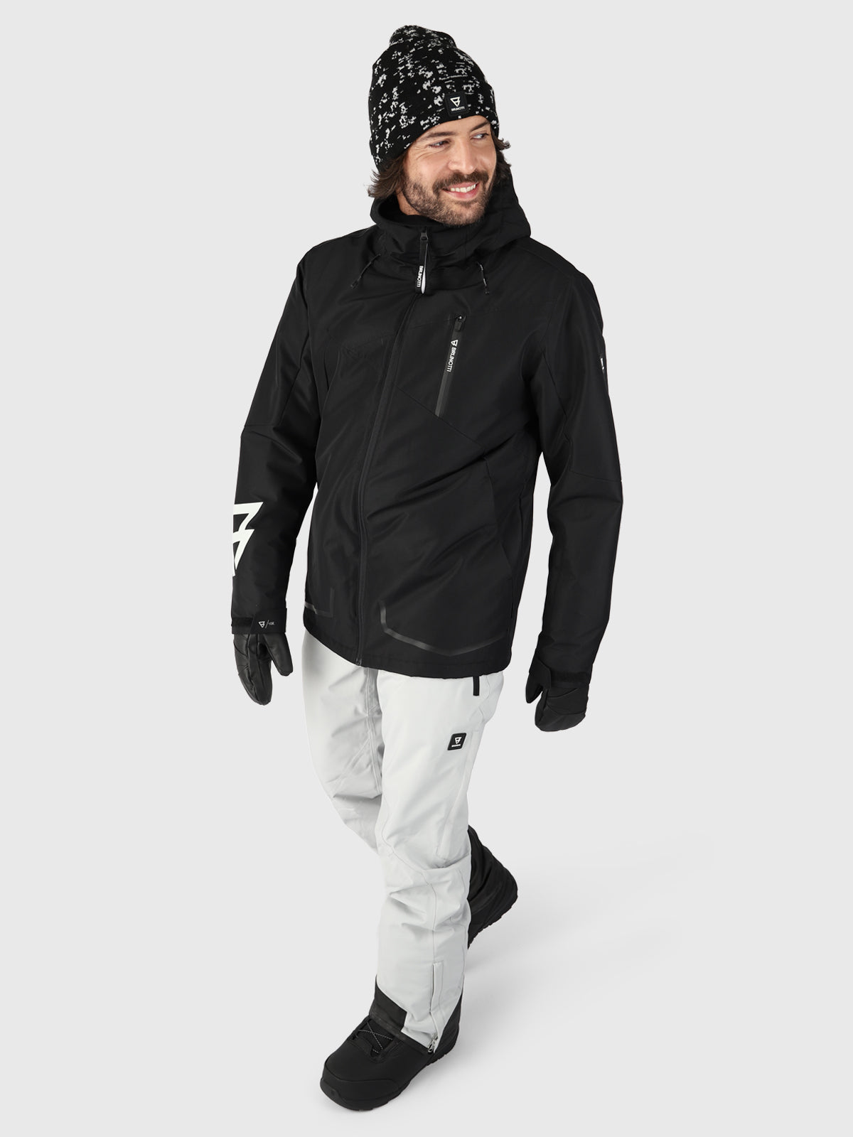 Tunder Men Snow Jacket | Black