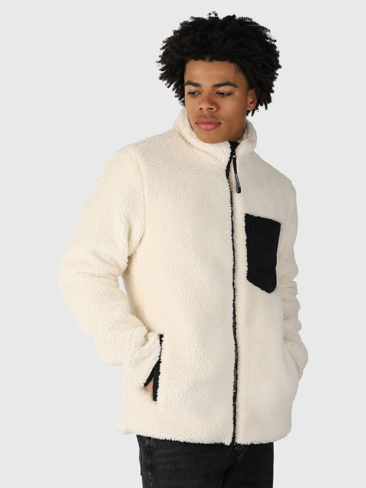 Garicks Men Teddy Jacket | White-Beige