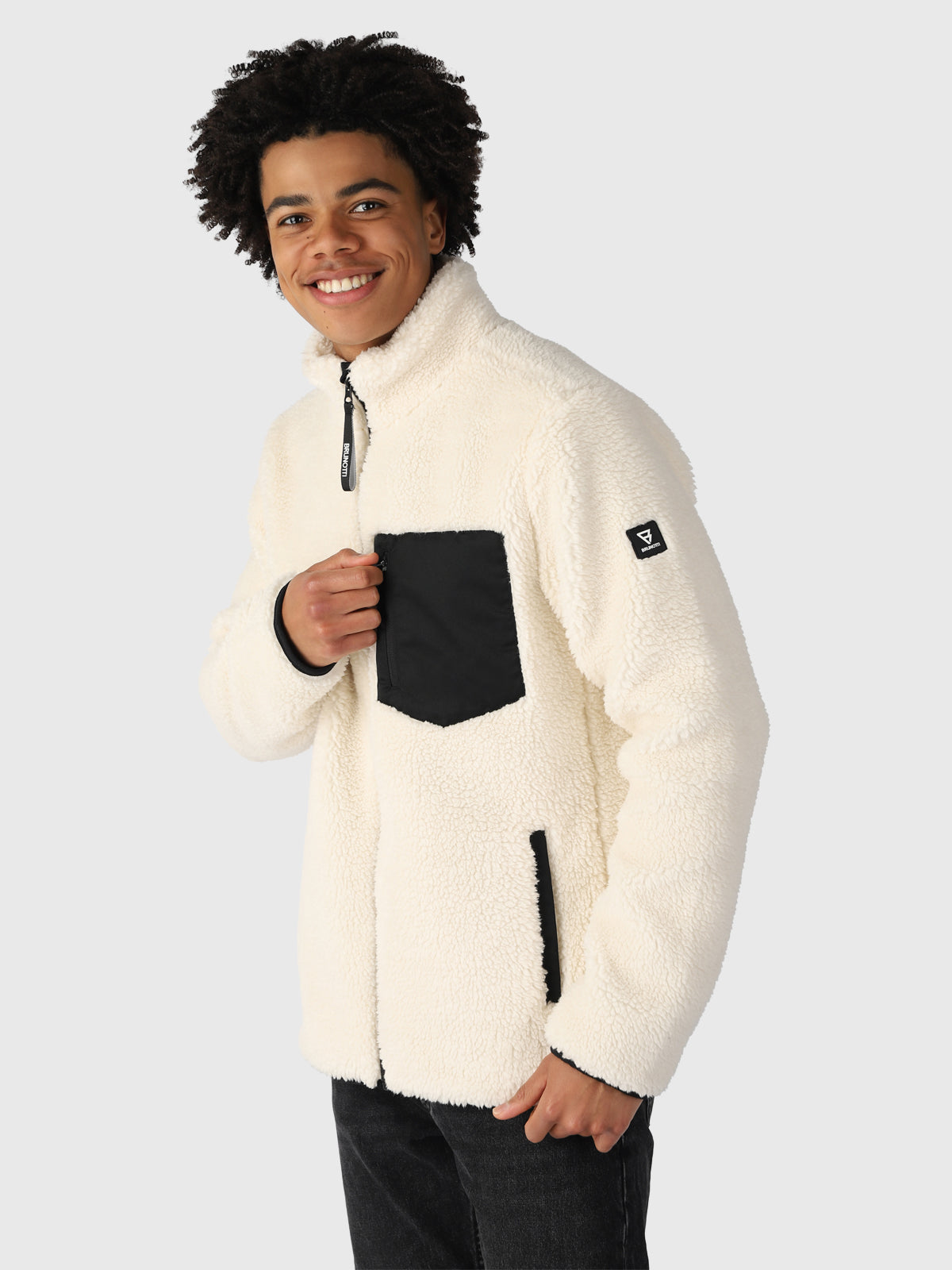 Garicks Men Teddy Jacket | White-Beige