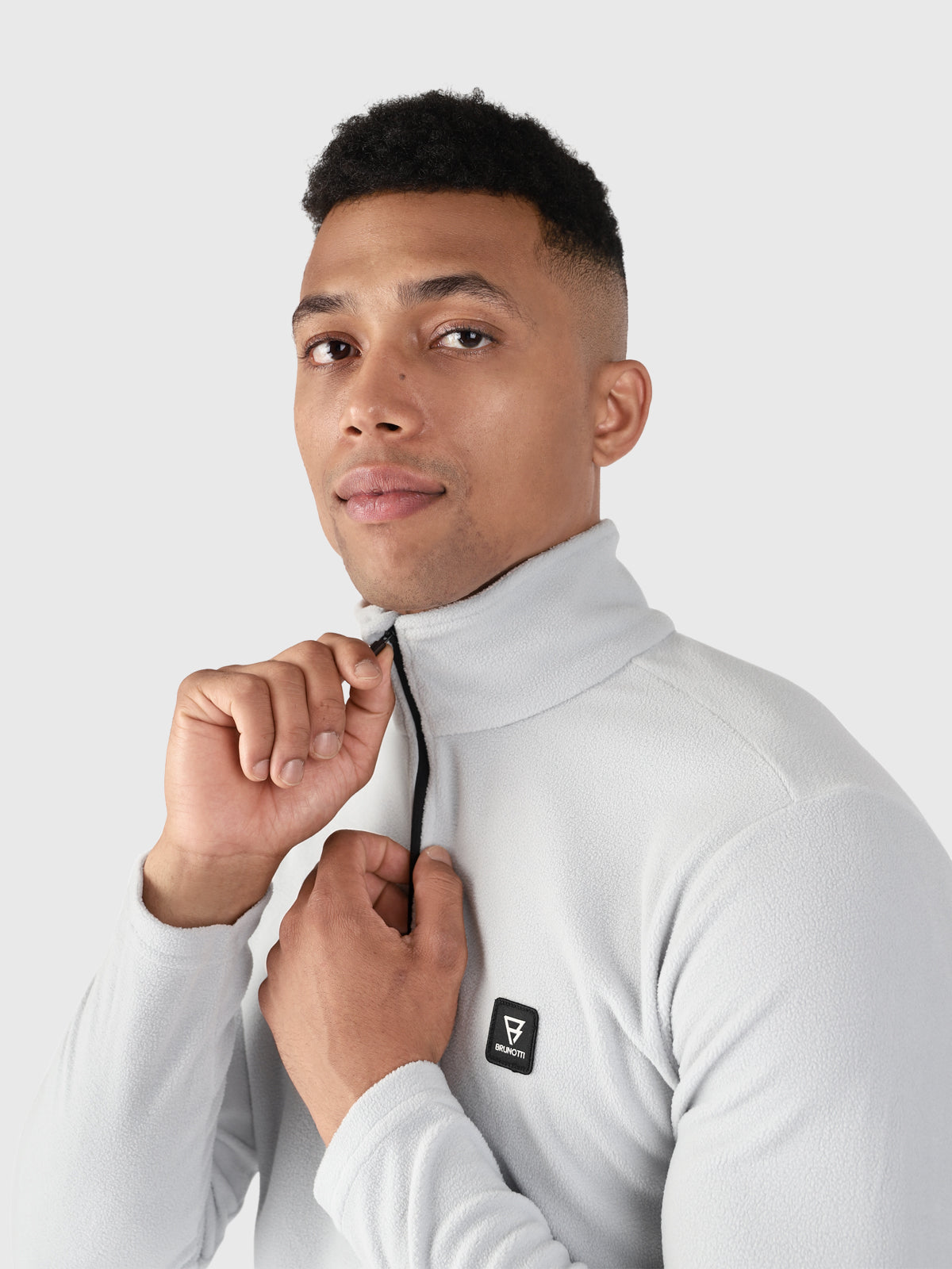 Lenno-R Men Fleece | Stone Grey
