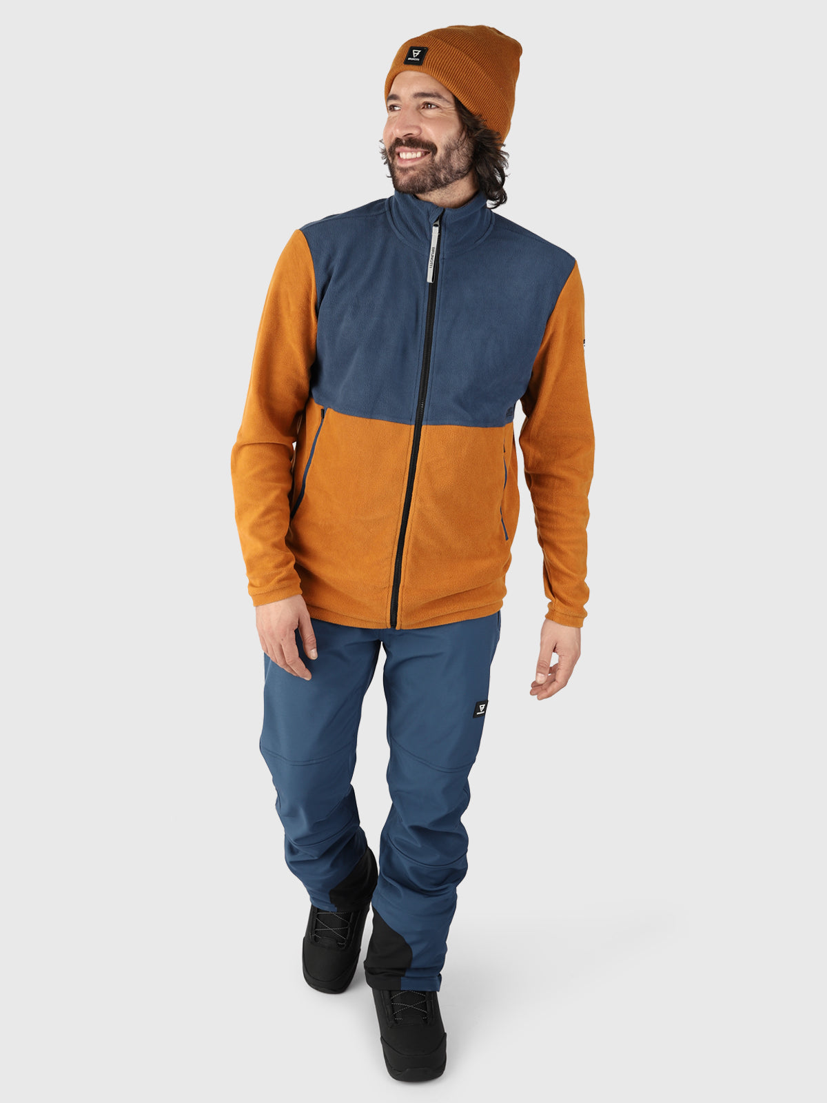 Scott Herren Fleecejacke | Braun