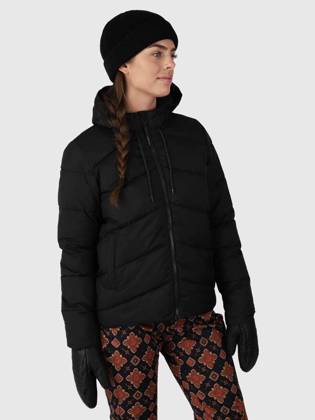 Mira Damen Puffer Jacke | Schwarz