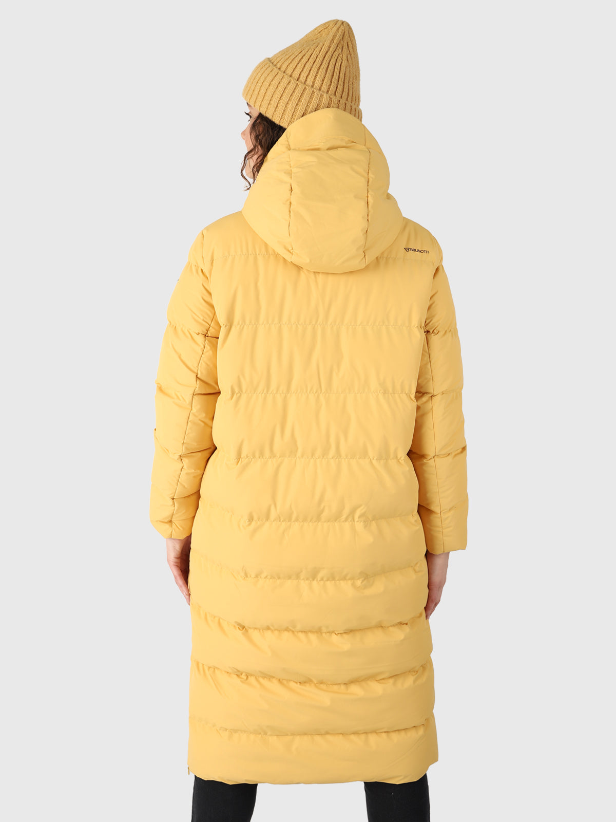 Bigsur Dames Lange Puffer Jas | Geel